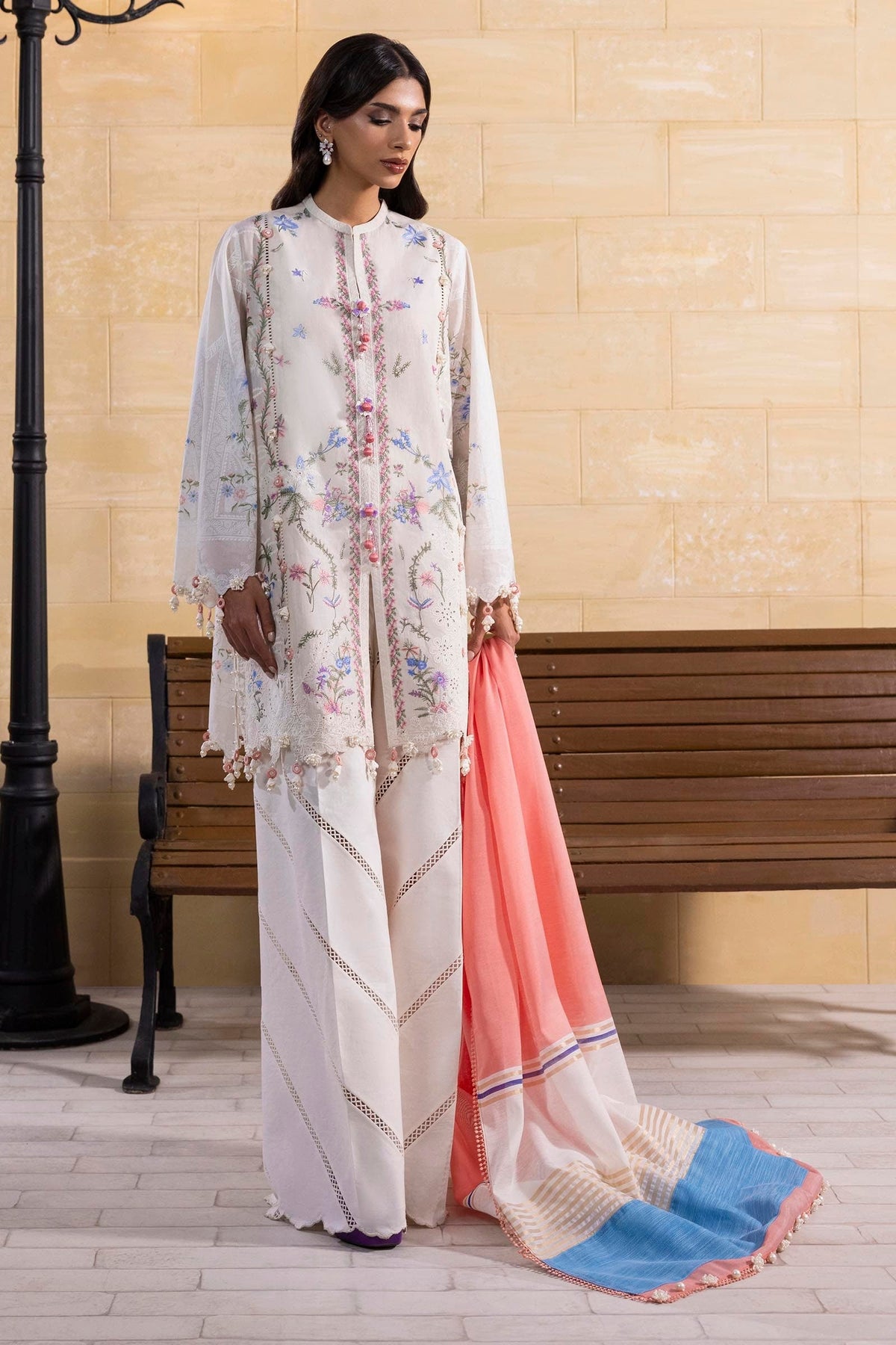 Sana Safinaz | Muzlin Spring | M251-008B-3DG - Ladies Clothes - Maria Faisal