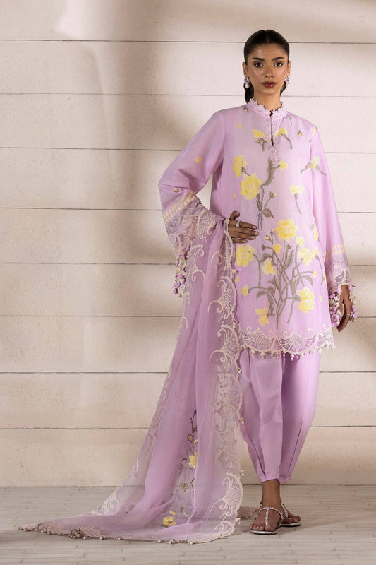 Sana Safinaz | Muzlin Spring 25 | M251-010B-3CS by Maria Faisal - Registered Vendor of : Sana Safinaz - type : Ladies Clothes - 100% original wedding dresses