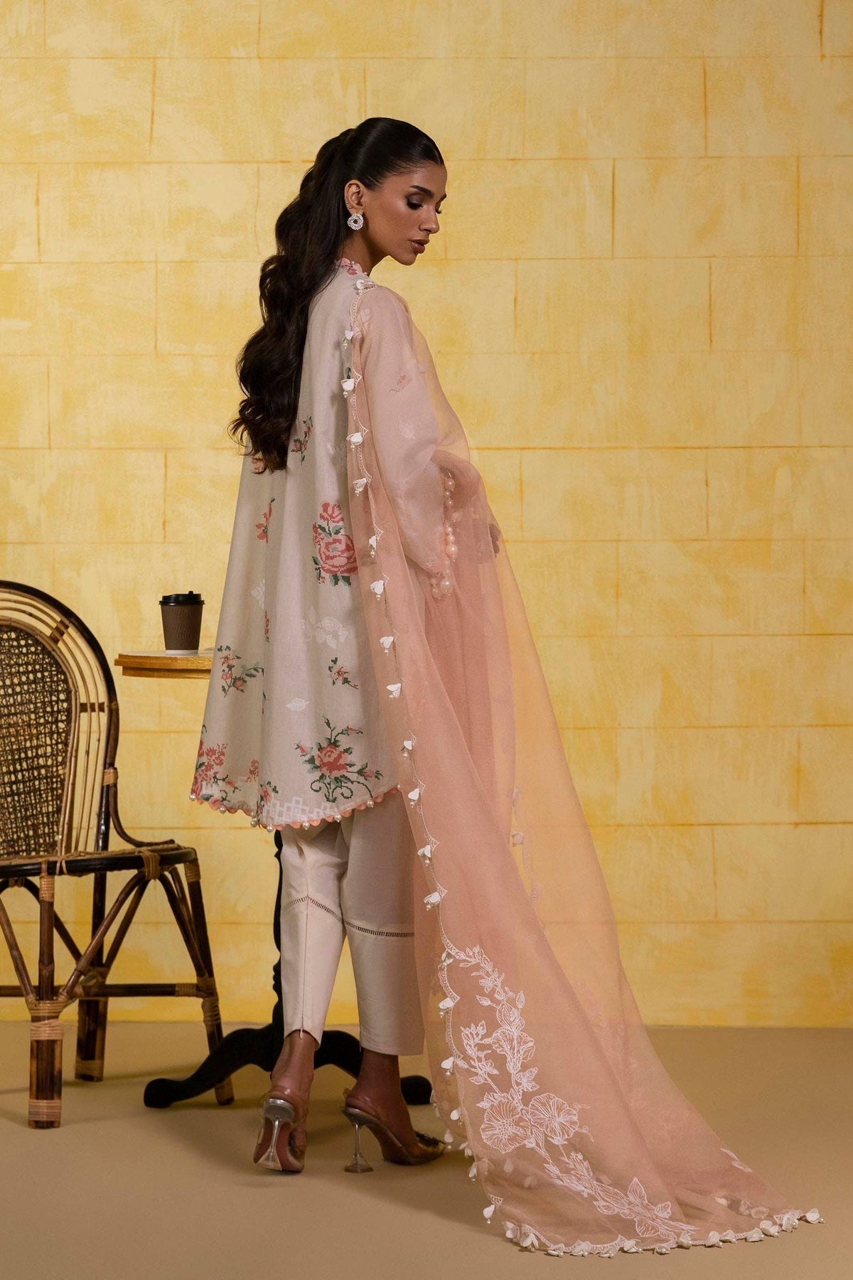 Sana Safinaz | Muzlin Spring 25 | M251-016A-3CT by Maria Faisal - Registered Vendor of : Sana Safinaz - type : Ladies Clothes - 100% original wedding dresses