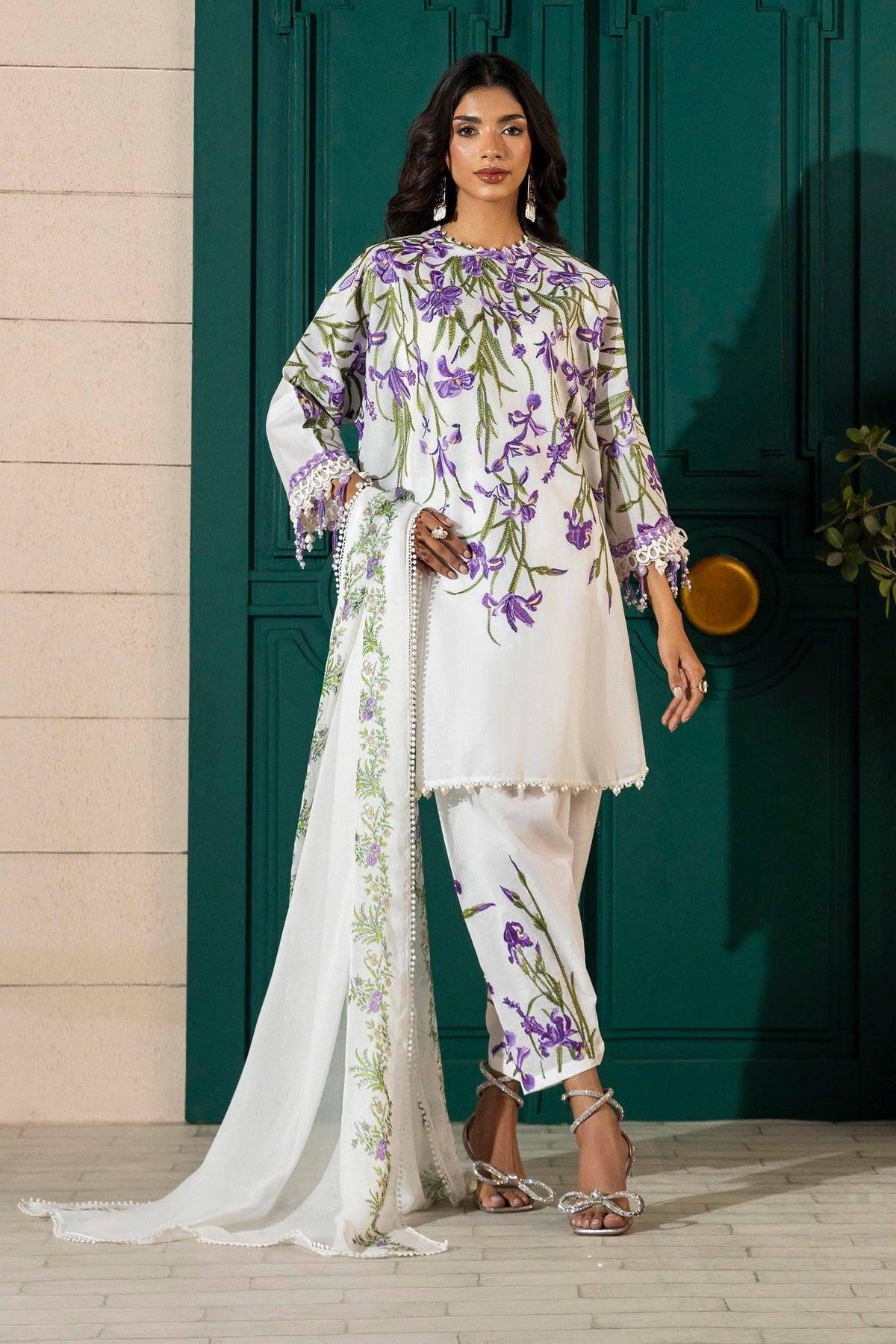 Sana Safinaz | Muzlin Spring 25 | M251-017A-3CJ by Maria Faisal - Registered Vendor of : Sana Safinaz - type : Ladies Clothes - 100% original wedding dresses