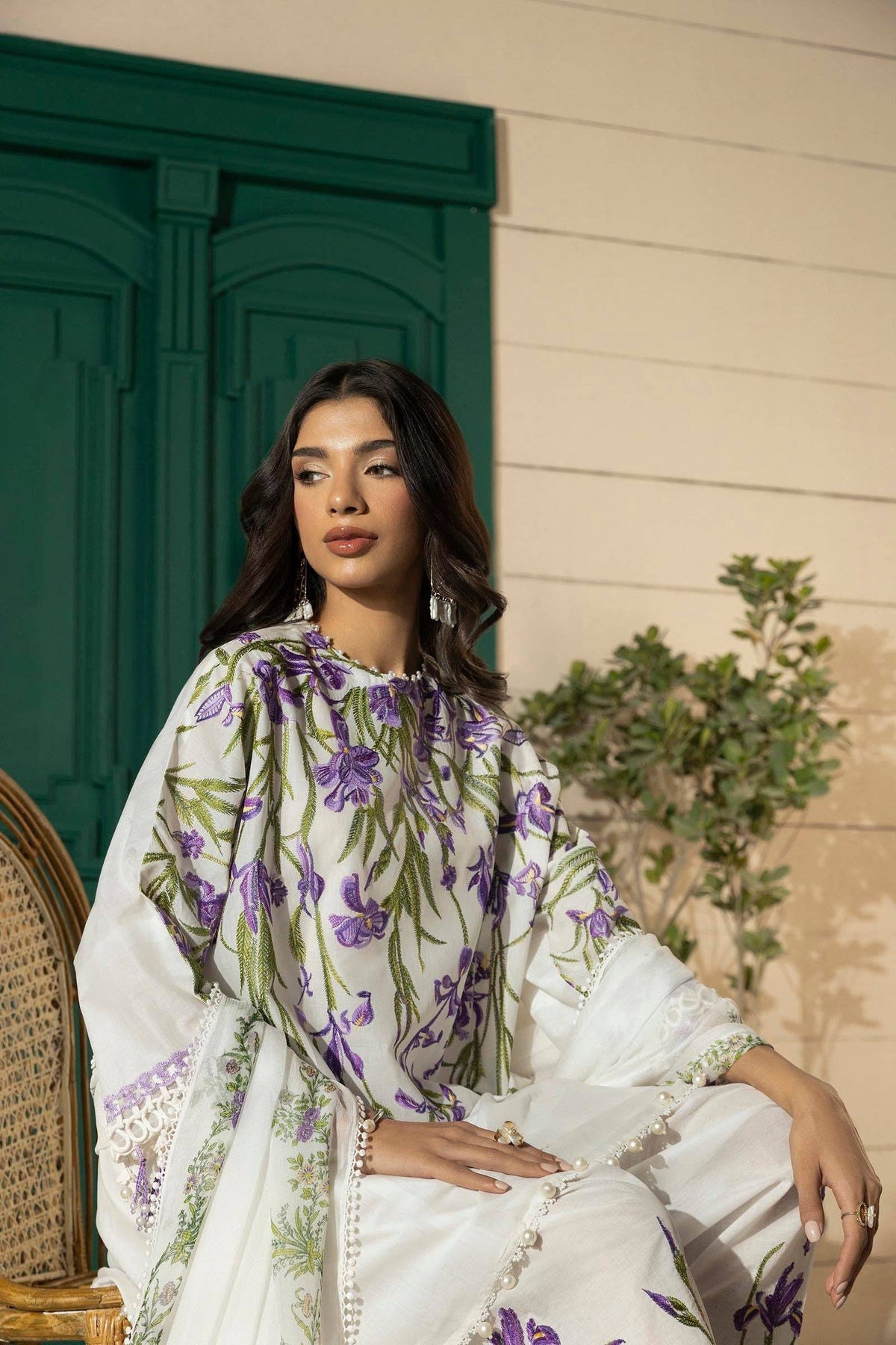 Sana Safinaz | Muzlin Spring 25 | M251-017A-3CJ by Maria Faisal - Registered Vendor of : Sana Safinaz - type : Ladies Clothes - 100% original wedding dresses