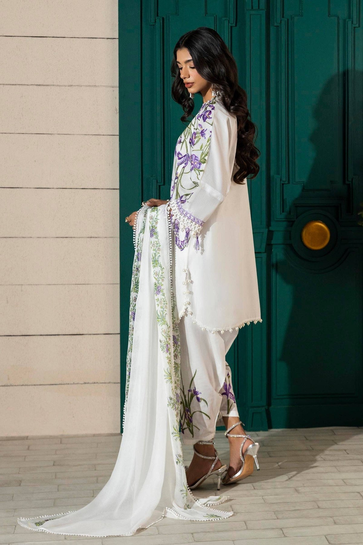 Sana Safinaz | Muzlin Spring 25 | M251-017A-3CJ by Maria Faisal - Registered Vendor of : Sana Safinaz - type : Ladies Clothes - 100% original wedding dresses