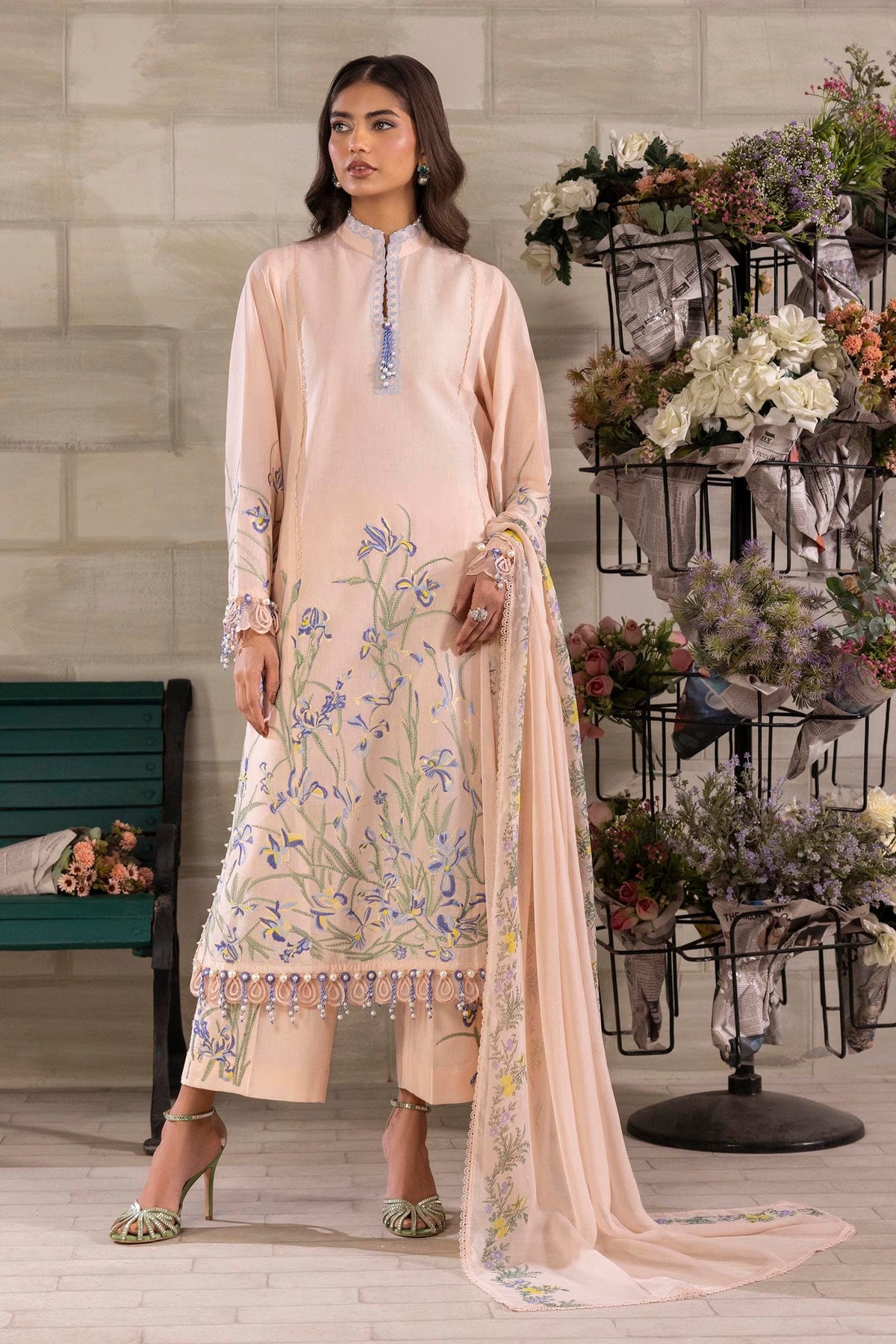 Sana Safinaz | Muzlin Spring 24 | M251-017B-3CJ - Ladies Clothes - Maria Faisal