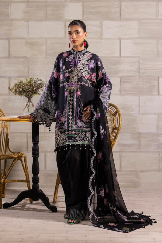 Sana Safinaz | Muzlin Spring 25 | M251-019B-3CS by Maria Faisal - Registered Vendor of : Sana Safinaz - type : Ladies Clothes - 100% original wedding dresses