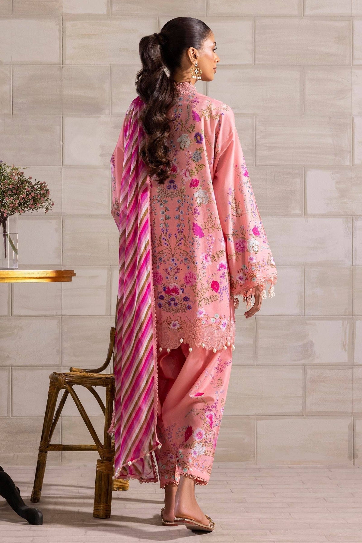 Sana Safinaz | Muzlin Spring 25 | M251-024B-3CI by Maria Faisal - Registered Vendor of : Sana Safinaz - type : Ladies Clothes - 100% original wedding dresses