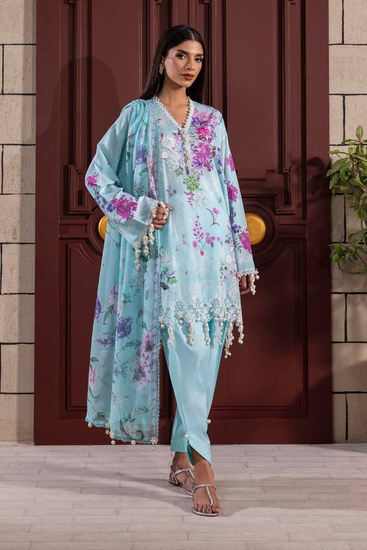 Sana Safinaz | Muzlin Spring 25 | M251-025B-3CJ by Maria Faisal - Registered Vendor of : Sana Safinaz - type : Ladies Clothes - 100% original wedding dresses