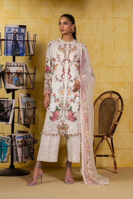 Sana Safinaz | Muzlin Spring 25 | M251-026A-3CI by Maria Faisal - Registered Vendor of : Sana Safinaz - type : Ladies Clothes - 100% original wedding dresses