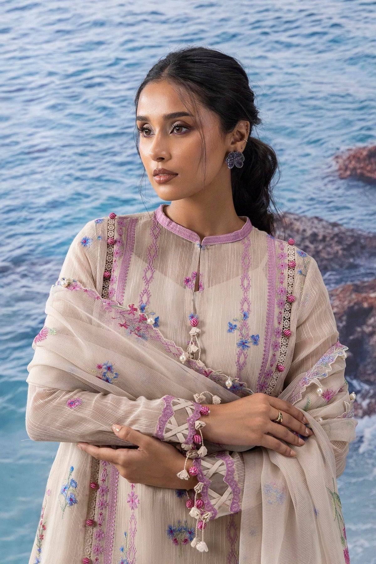 Sana Safinaz | Muzlin Summer 25 | 016A by Maria Faisal - Registered Vendor of : Sana Safinaz - type : Ladies Clothes - 100% original wedding dresses