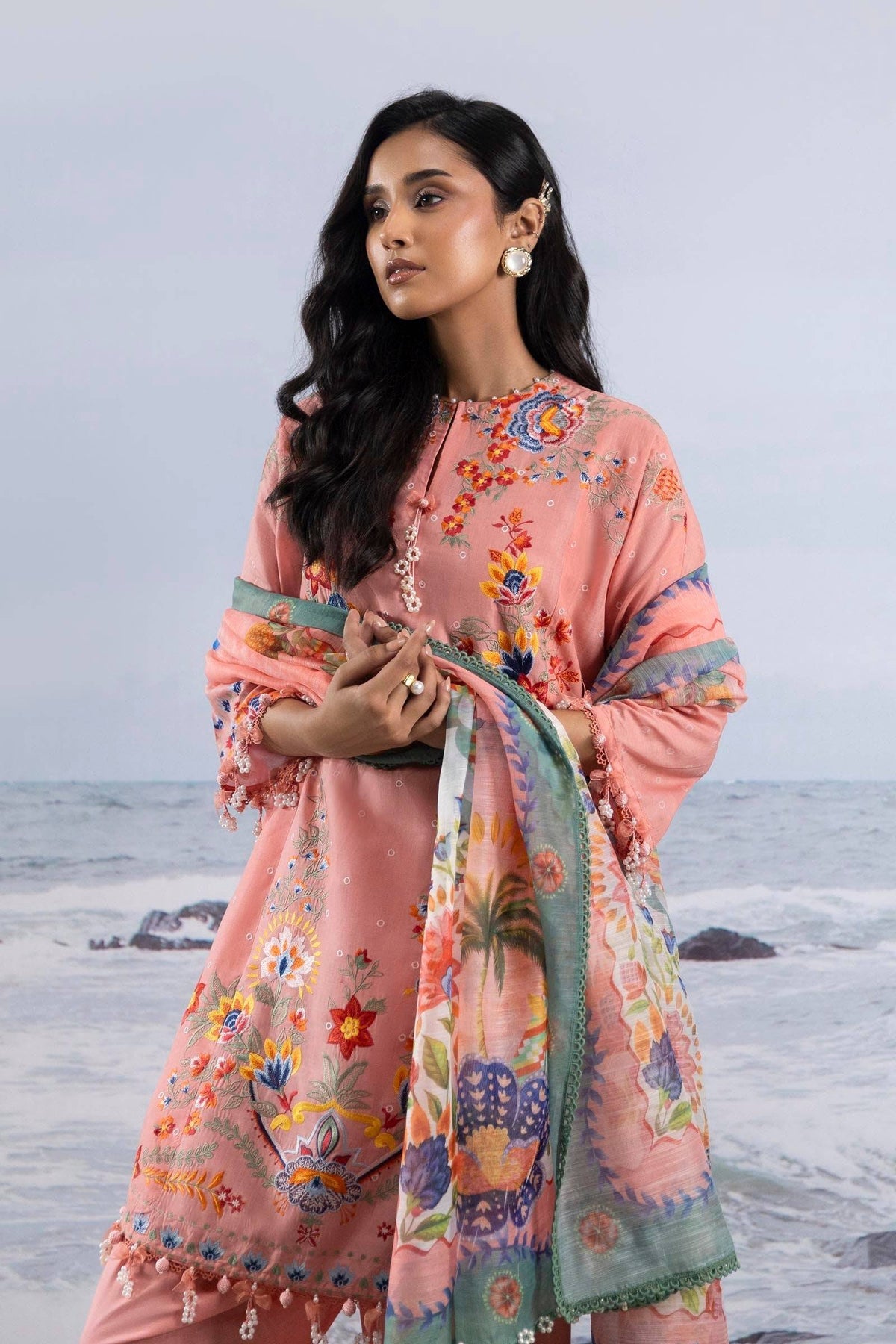 Sana Safinaz | Muzlin Summer 25 | 018B by Maria Faisal - Registered Vendor of : Sana Safinaz - type : Ladies Clothes - 100% original wedding dresses