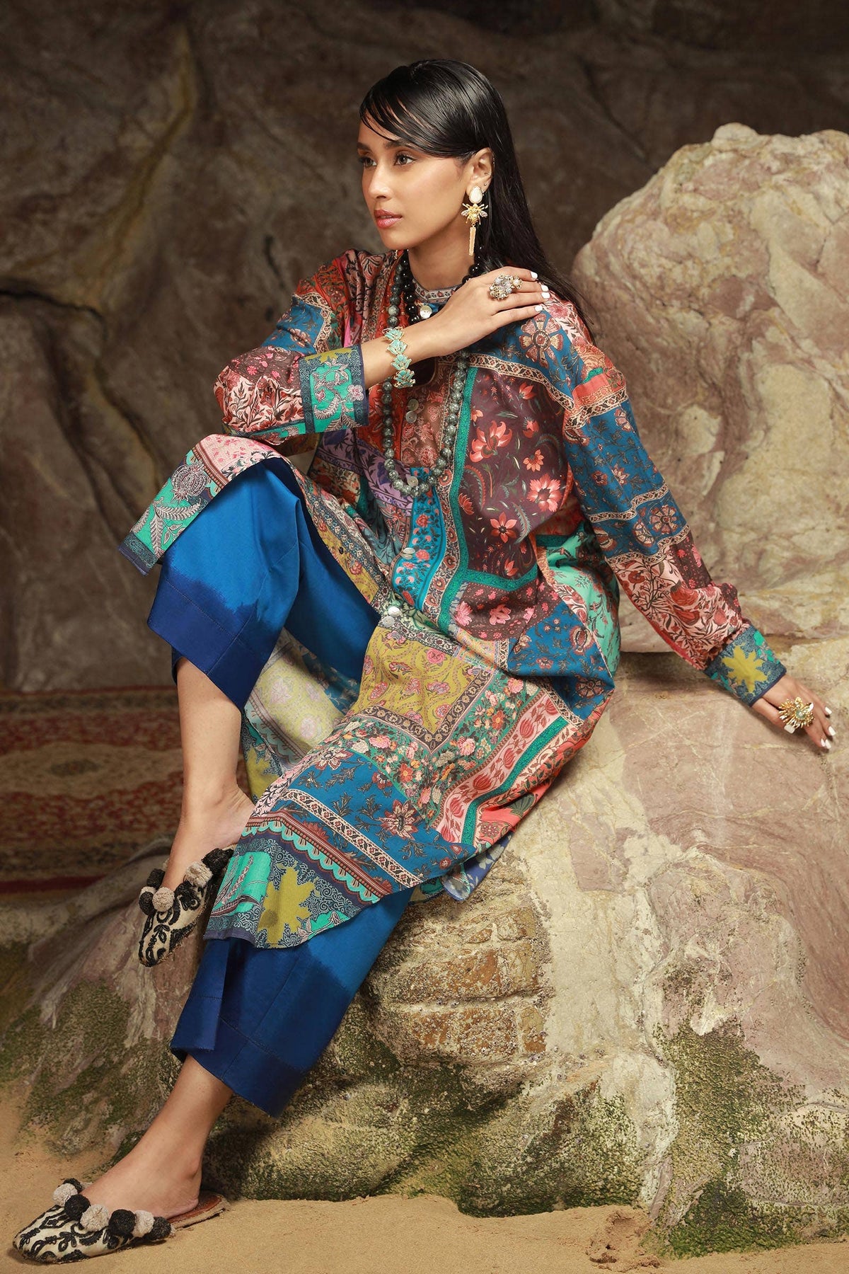 Sana Safinaz | Mahay Spring 24 | H241-014B-2C - Ladies Clothes - Maria Faisal