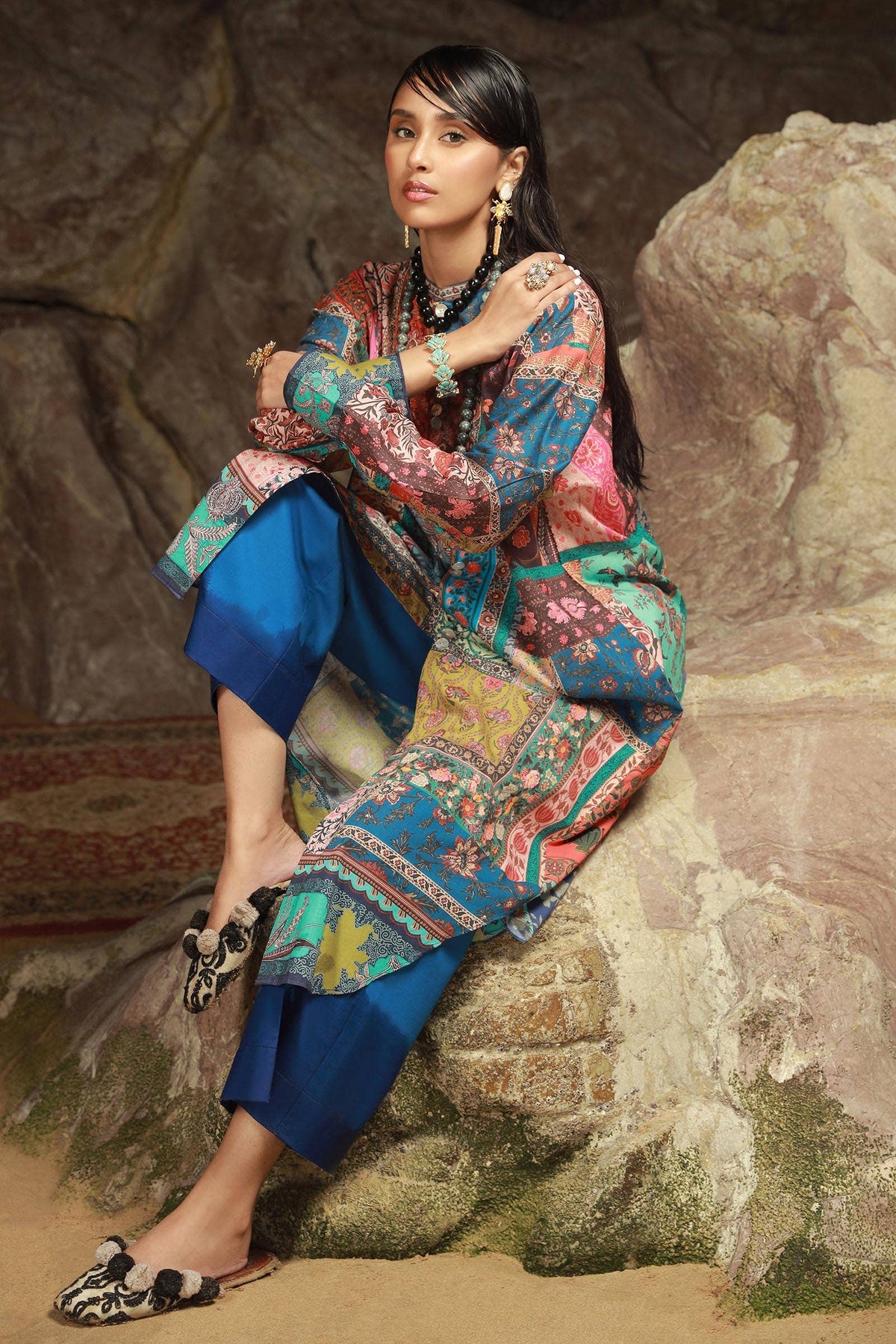 Sana Safinaz | Mahay Spring 24 | H241-014B-2C - Ladies Clothes - Maria Faisal