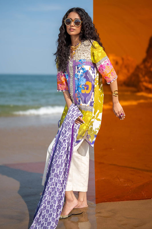 Sana Safinaz | Mahay Spring 24 | H241-015B-2I - Ladies Clothes - Maria Faisal