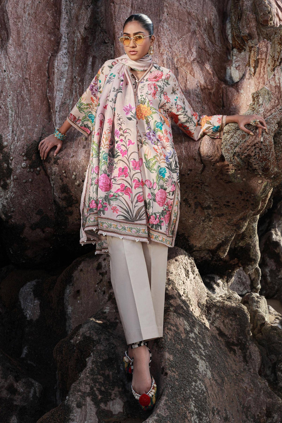 Sana Safinaz | Mahay Spring 24 | H241-019B-3CS - Ladies Clothes - Maria Faisal
