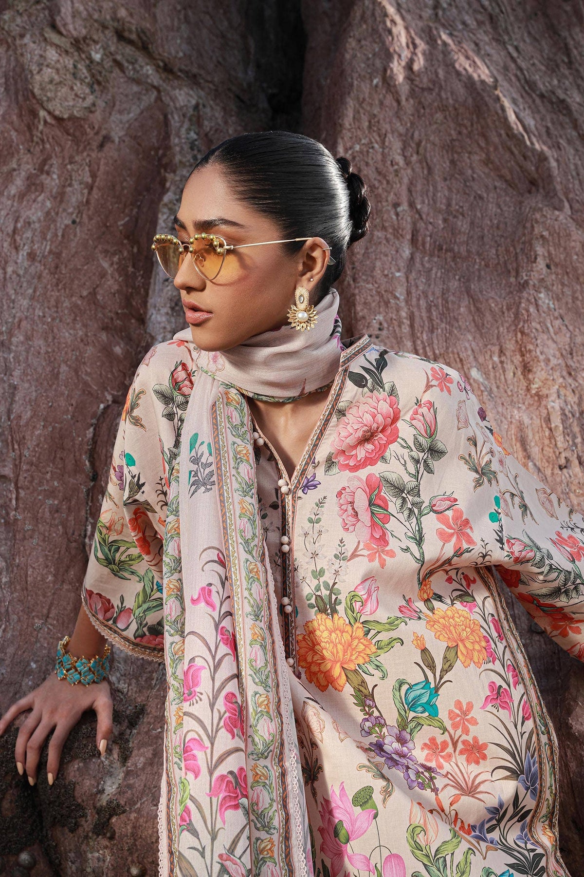 Sana Safinaz | Mahay Spring 24 | H241-019B-3CS - Ladies Clothes - Maria Faisal