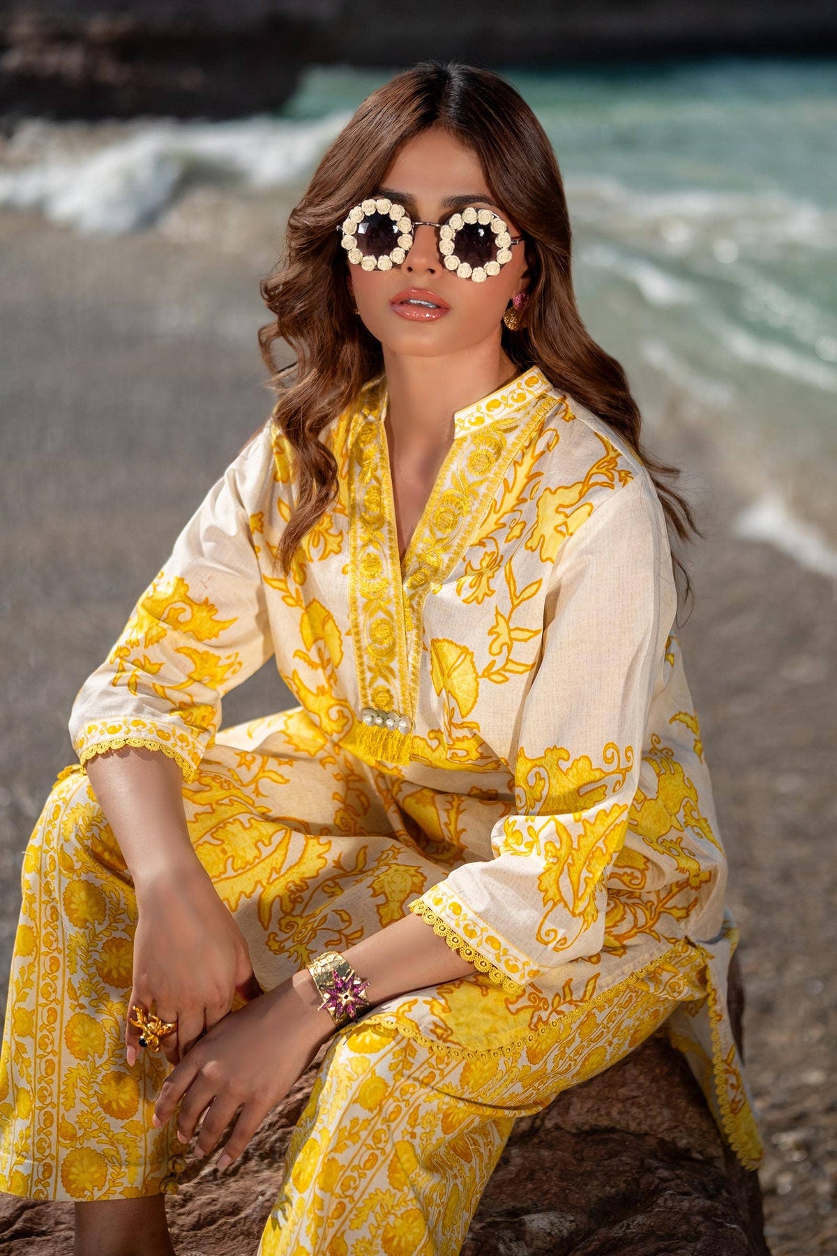 Sana Safinaz | Mahay Spring 24 | H241-025A-2AC - Ladies Clothes - Maria Faisal
