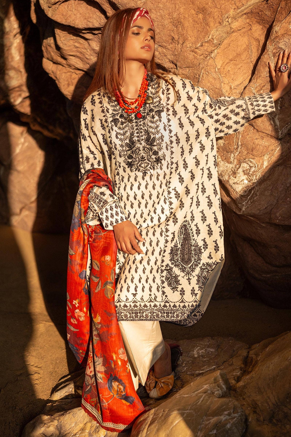 Sana Safinaz | Mahay Spring 24 | H241-006A-2BS - Ladies Clothes - Maria Faisal
