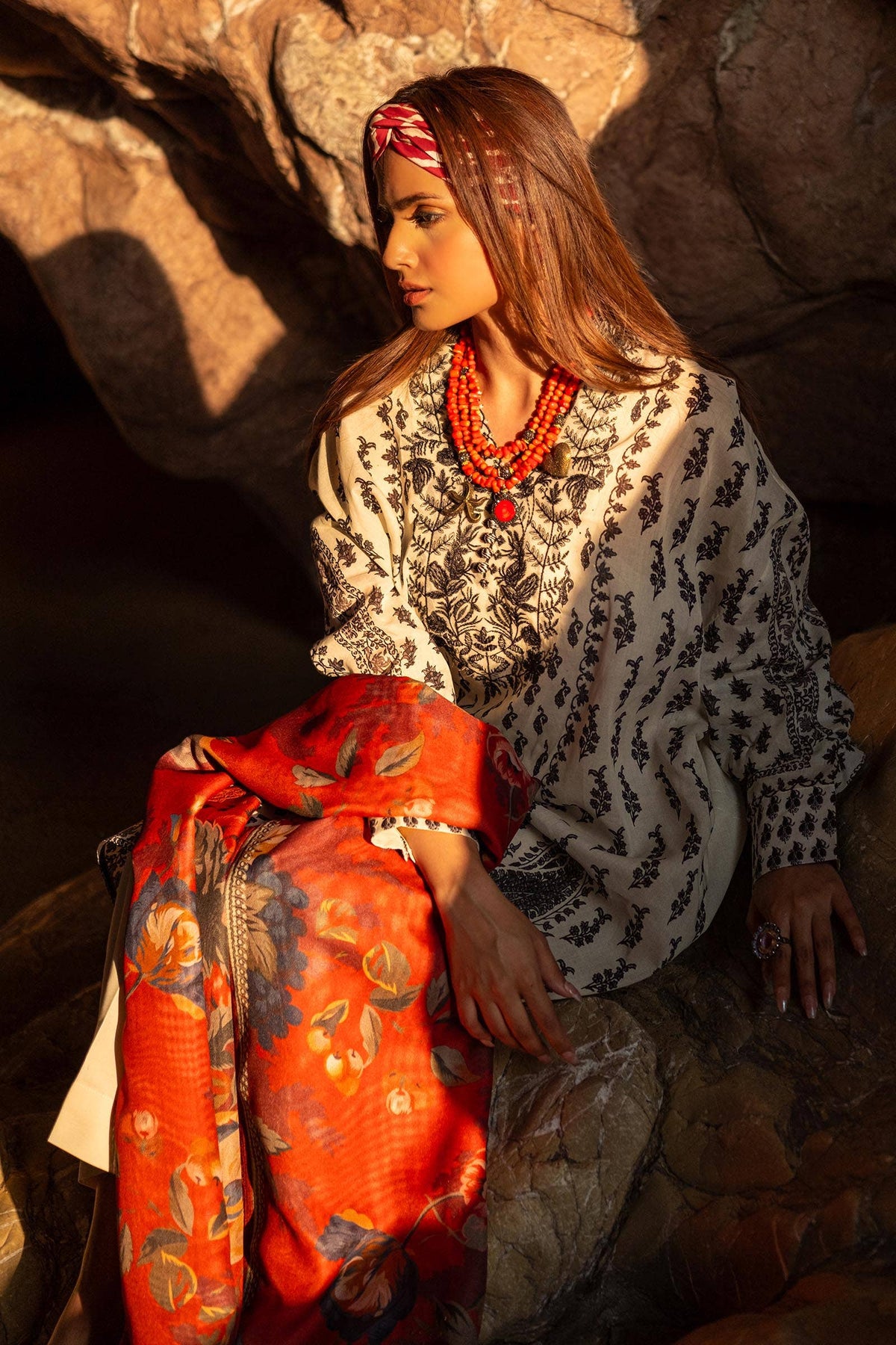 Sana Safinaz | Mahay Spring 24 | H241-006A-2BS - Ladies Clothes - Maria Faisal
