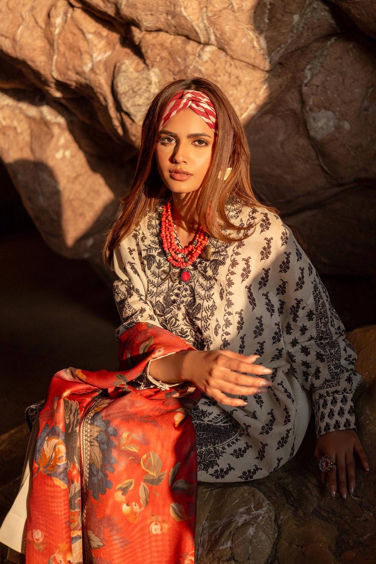 Sana Safinaz | Mahay Spring 24 | H241-006A-2BS - Ladies Clothes - Maria Faisal
