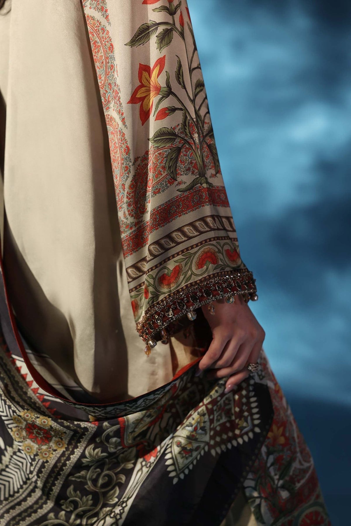 Maria B | Pre fall Dresses | MPS - W25 - 05 S - is Skin dress from Maria B - Ladies Clothes - Maria Faisal
