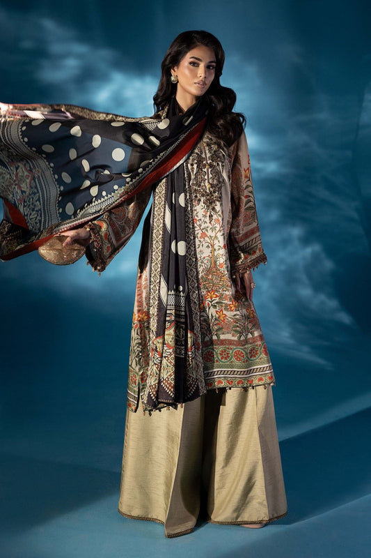 Maria B | Pre fall Dresses | MPS - W25 - 05 S - is Skin dress from Maria B - Ladies Clothes - Maria Faisal