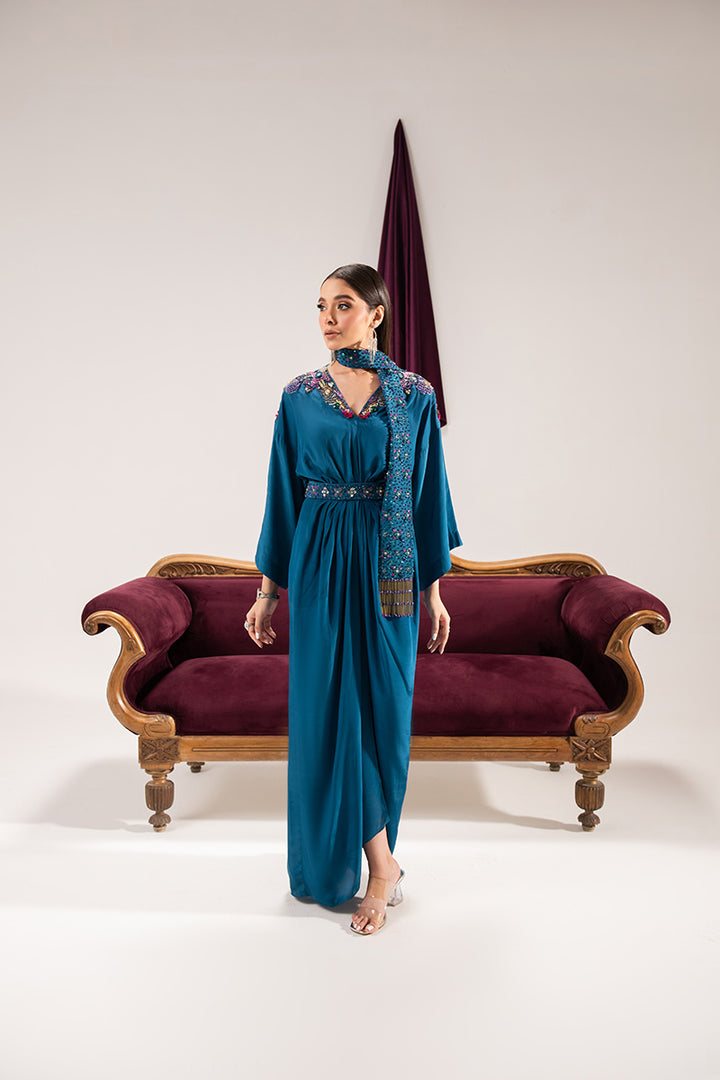 Maria Osama Khan | Tiffany Formals | Sapphire - Ladies Clothes - Maria Faisal