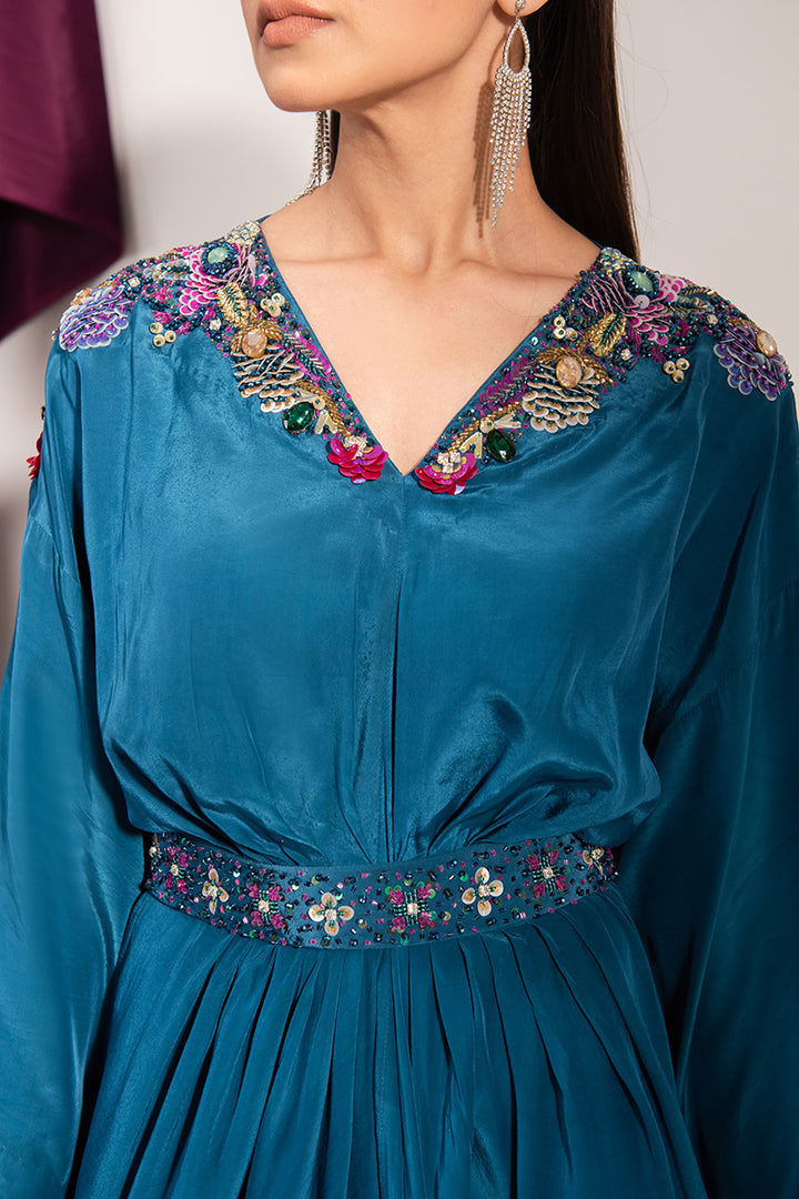 Maria Osama Khan | Tiffany Formals | Sapphire - Ladies Clothes - Maria Faisal