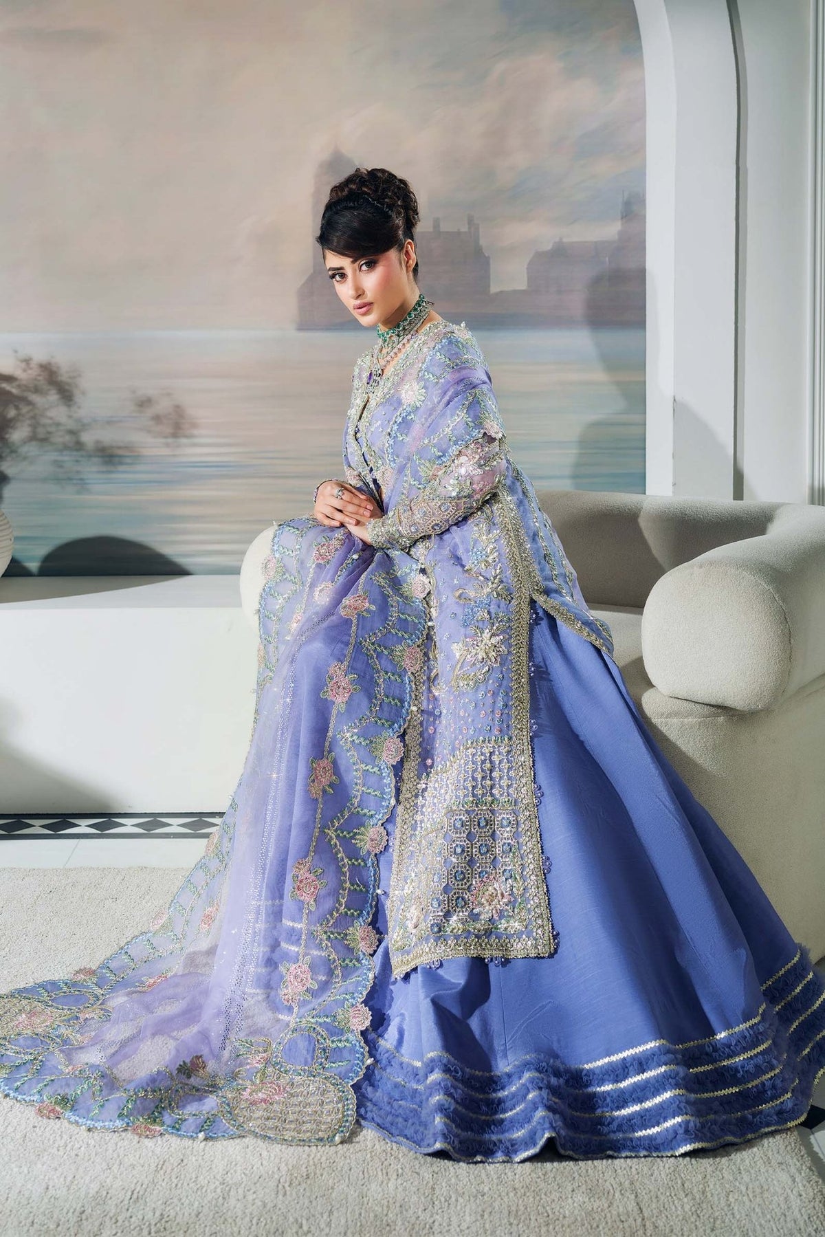 Maryam Hussain | Wedding Collection 25 | Giya - Wedding Dress - available at Maria Faisal in UK and USA.