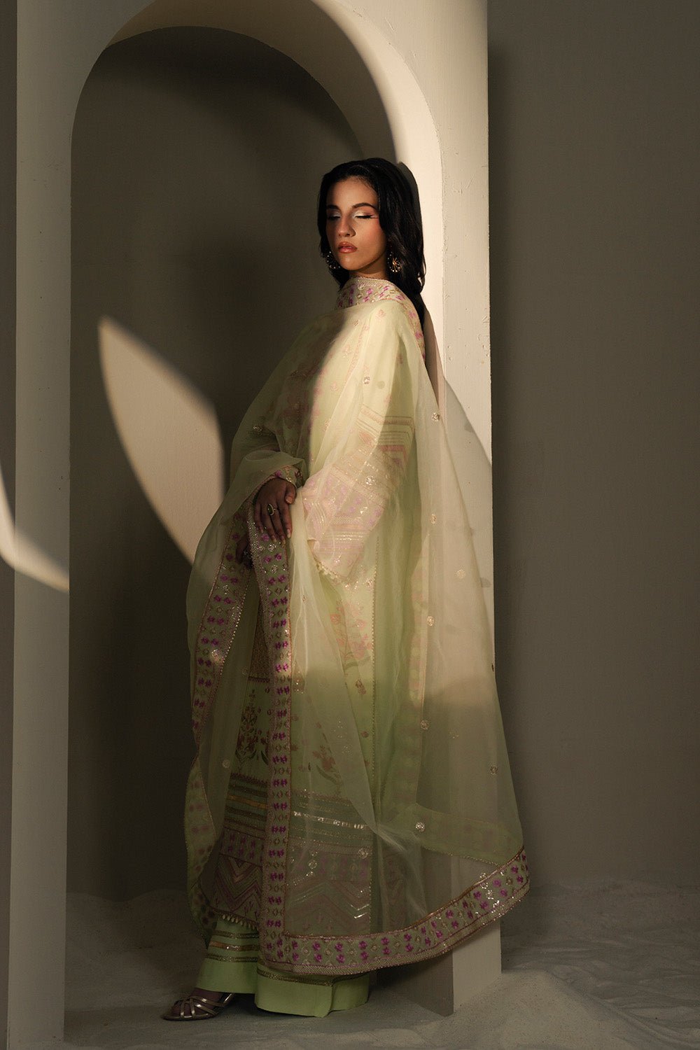 Maryum N Maria | Lyla Pret | CHERIE - MS50380 - Formal Dress - available at Maria Faisal in UK and USA.