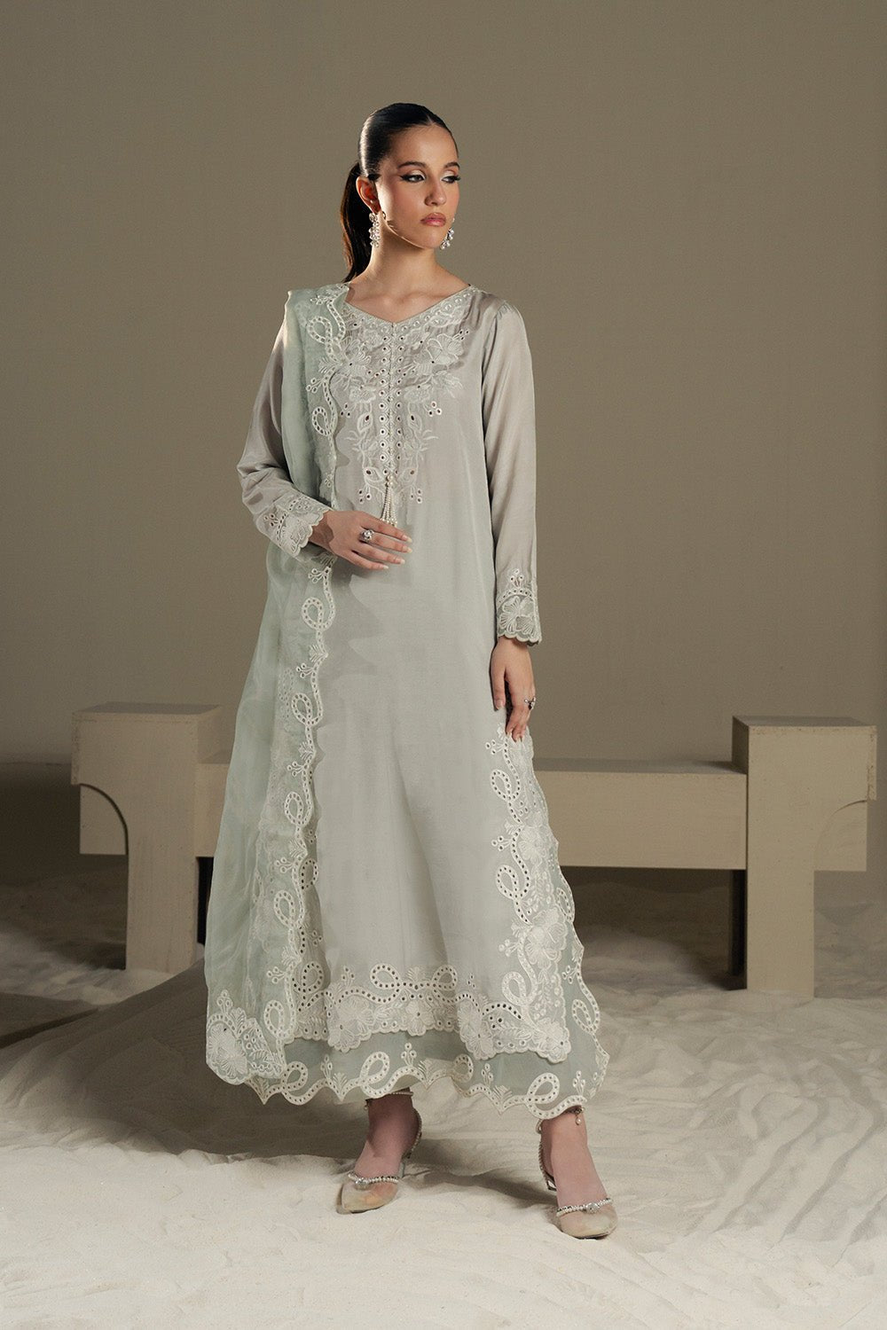 Maryum N Maria | Lyla Pret |KEFFI - MS50376 - Formal Dress - available at Maria Faisal in UK and USA.