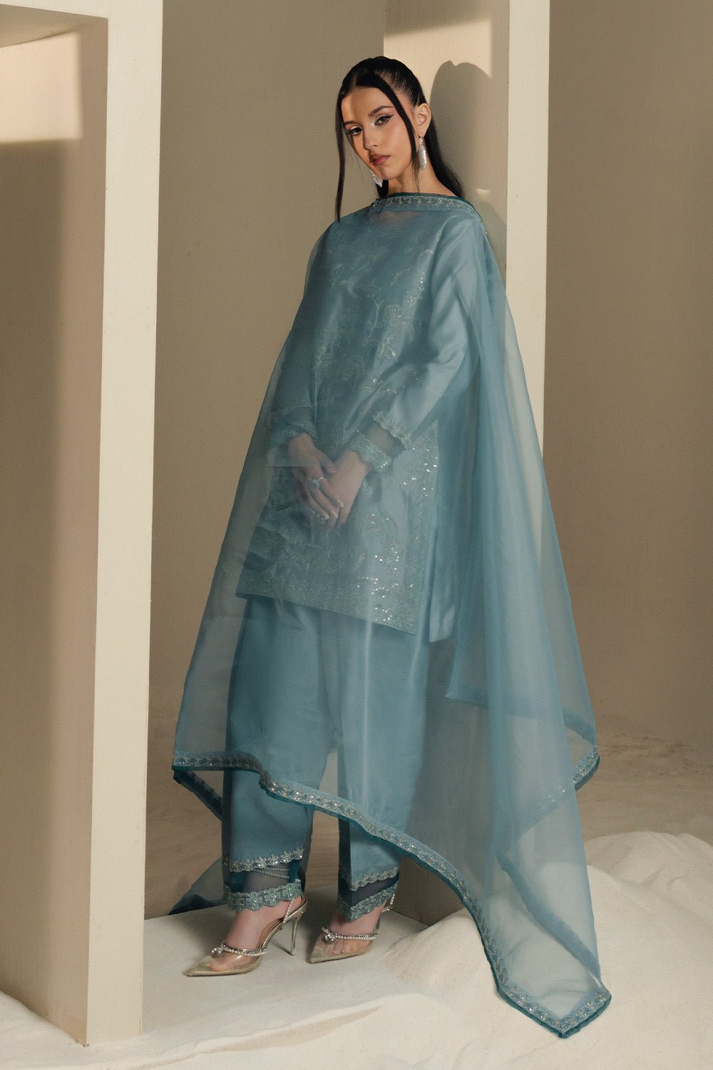 Maryum N Maria | Lyla Pret | MYSAA - MS50373 - Formal Dress - available at Maria Faisal in UK and USA.