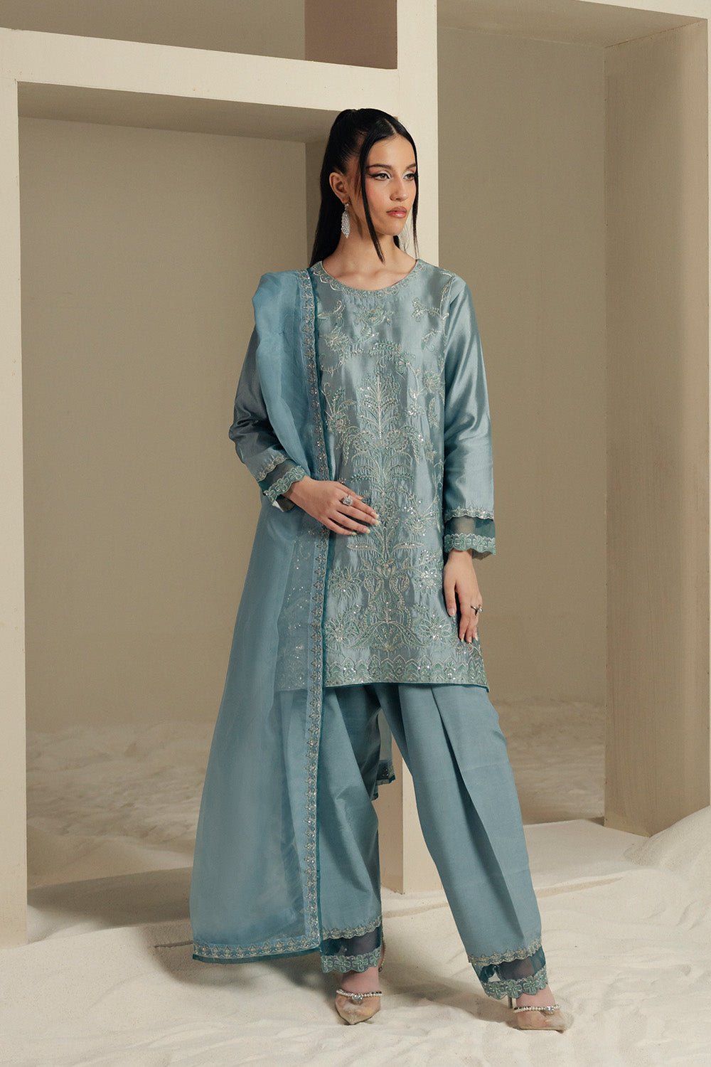 Maryum N Maria | Lyla Pret | MYSAA - MS50373 - Formal Dress - available at Maria Faisal in UK and USA.