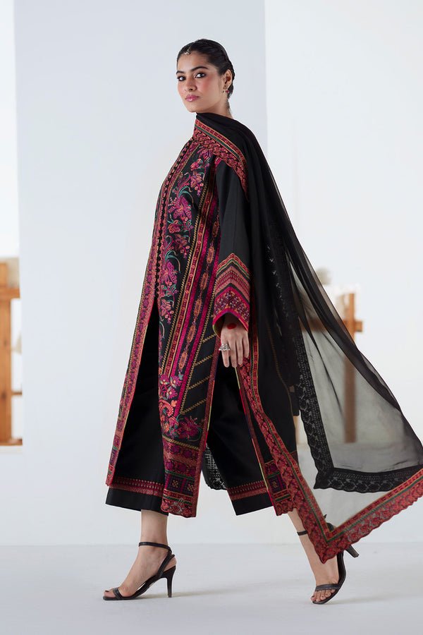 Maryum N Maria | Noore Winters 25 | 3 Piece Embroidered Khaddar PANRA - FSU5677 - Casual Dress - available at Maria Faisal in UK and USA.