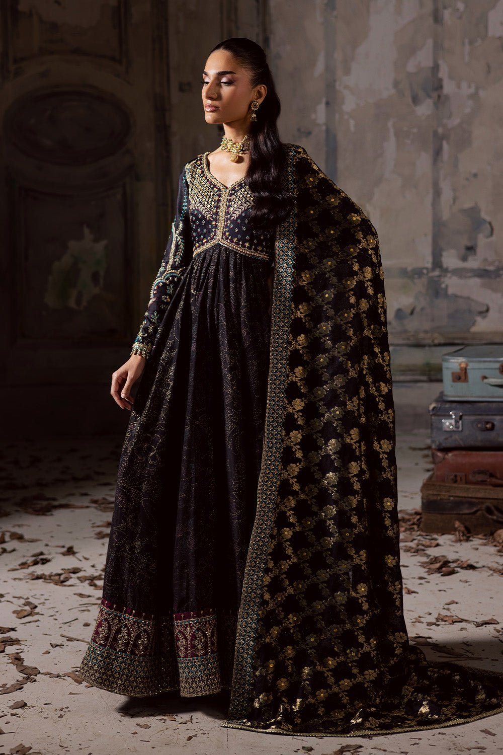 Maryum N Maria | Zarq Festive | MUSY - MSS5835 - Casual Dress - available at Maria Faisal in UK and USA.