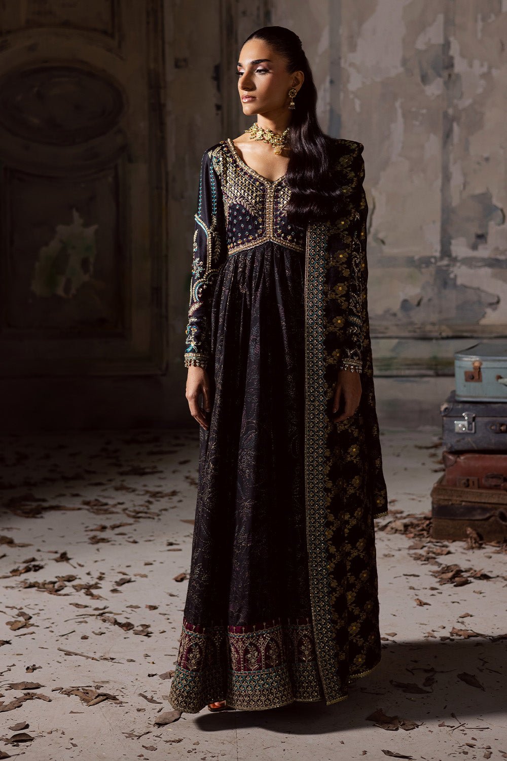Maryum N Maria | Zarq Festive | MUSY - MSS5835 - Casual Dress - available at Maria Faisal in UK and USA.
