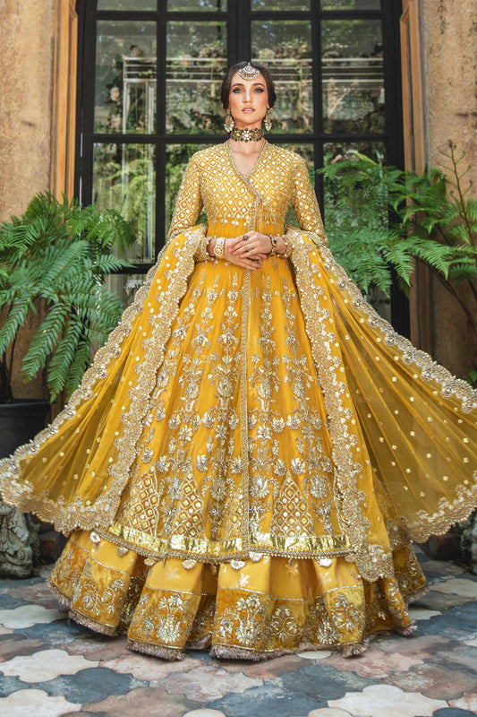 Maria B | Bridal Couture | Nura - Designer Dress with Intricate embroidery and embellishments. Shop elegent wedding dress at Maria Faisal.