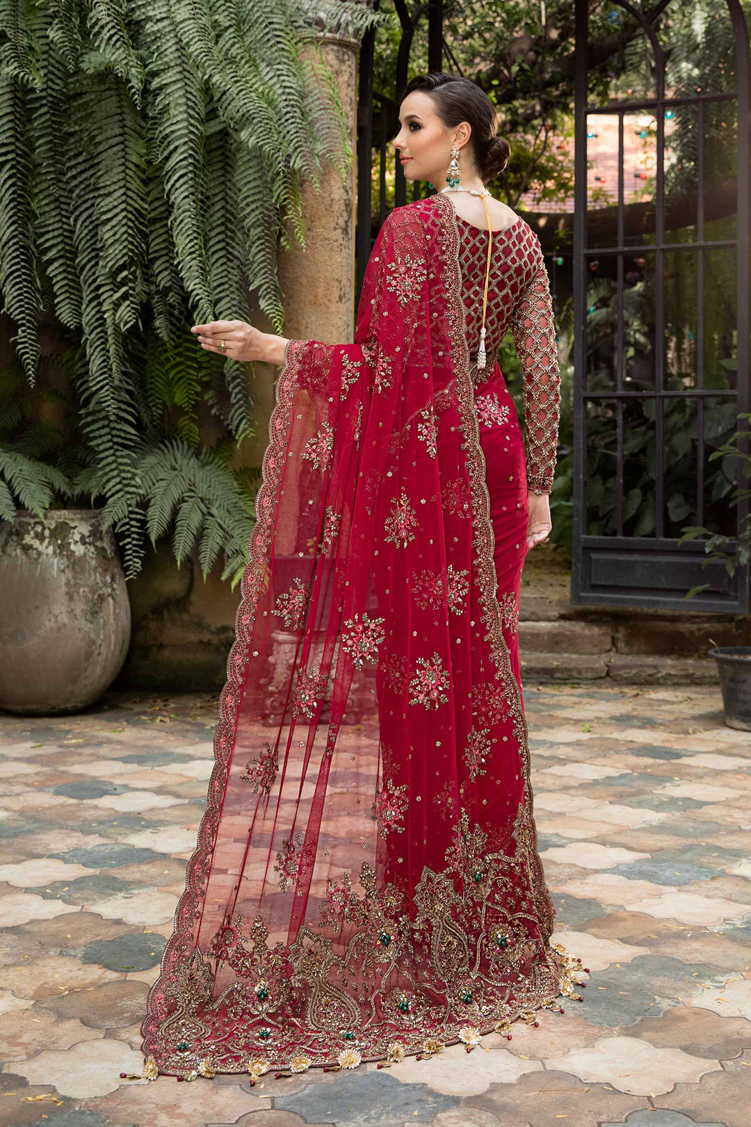 Maria B | Bridal Couture | Adaliz - Designer Dress with Intricate embroidery and embellishments. Shop elegent wedding dress at Maria Faisal.
