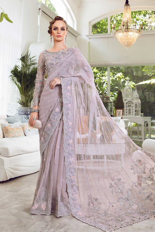 Maria B | Bridal Couture | Rozanne - Designer Dress with Intricate embroidery and embellishments. Shop elegent wedding dress at Maria Faisal.