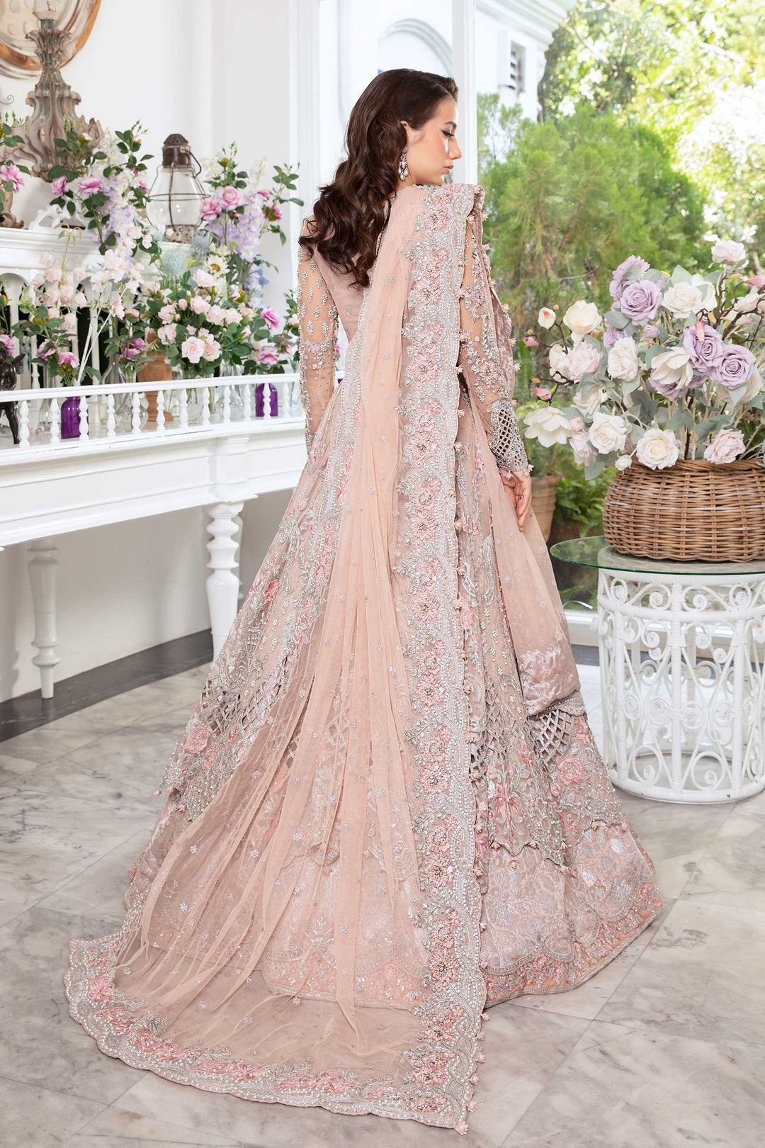 Maria B | Bridal Couture | Nyra - Designer Dress with Intricate embroidery and embellishments. Shop elegent wedding dress at Maria Faisal.