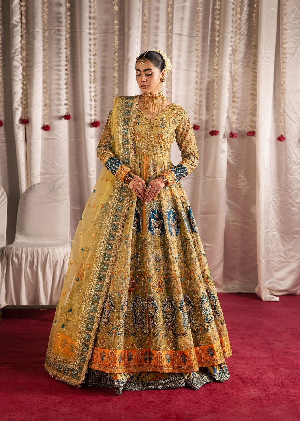 Maria Osama Khan | Jhil Mil Wedding Festive | Sunehri - Maria Osama - Ladies Clothes - Maria Faisal