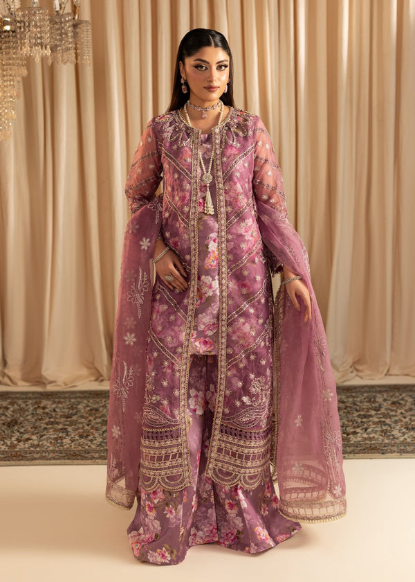 Maryum N Maria | Vasl Pret | UN-08 - LAVENDER - Formal Dress - available at Maria Faisal in UK and USA.