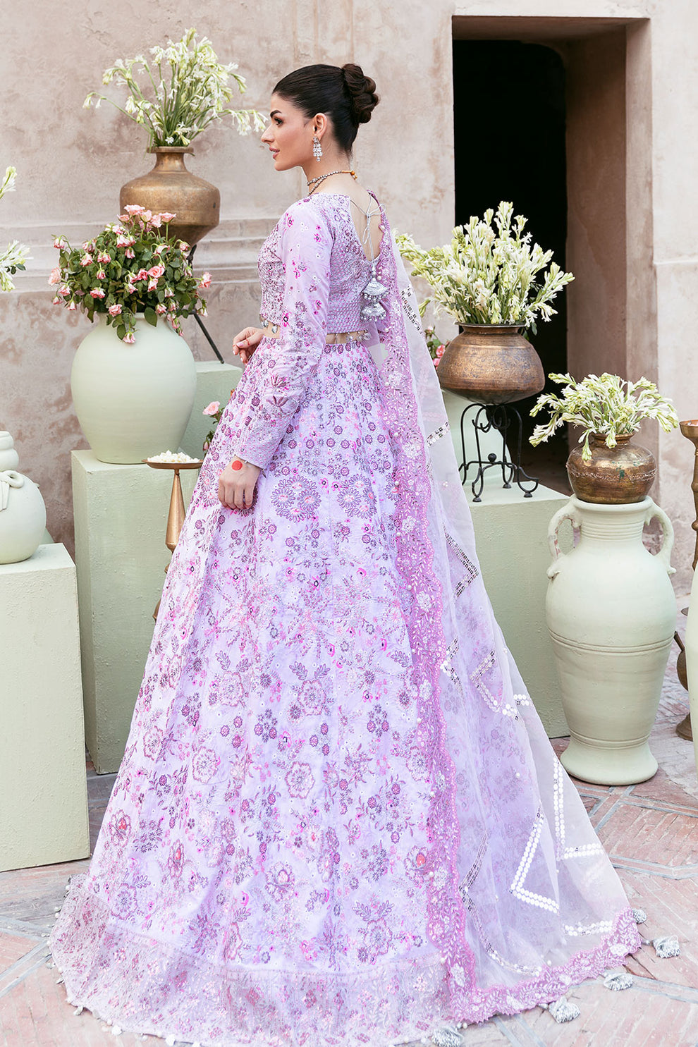 Shagna | Mehfil Festive Formals | SF-10- PANKH - Formal Dress - available at Maria Faisal in UK and USA.