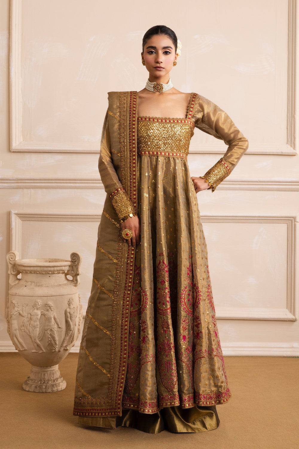 Maryum N Maria | Izara Formals | MERNEITH - MW40034 by Maria Faisal - Registered Vendor of : Maryum N Maria - type : Ladies Clothes - 100% original wedding dresses