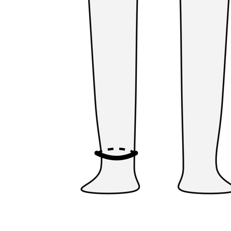 How to measure ankle
