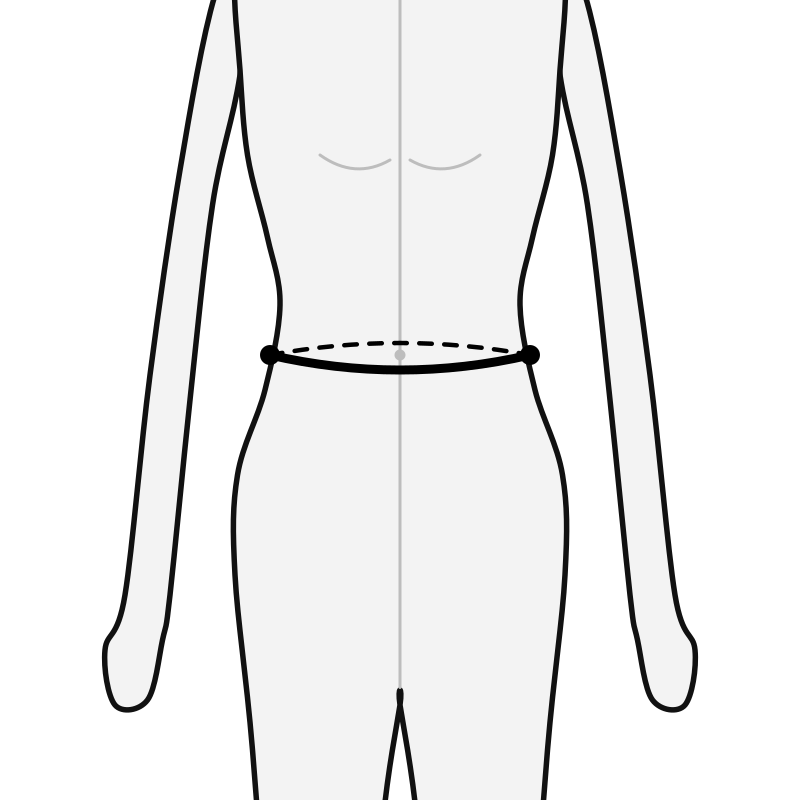 How to measure trouser waist