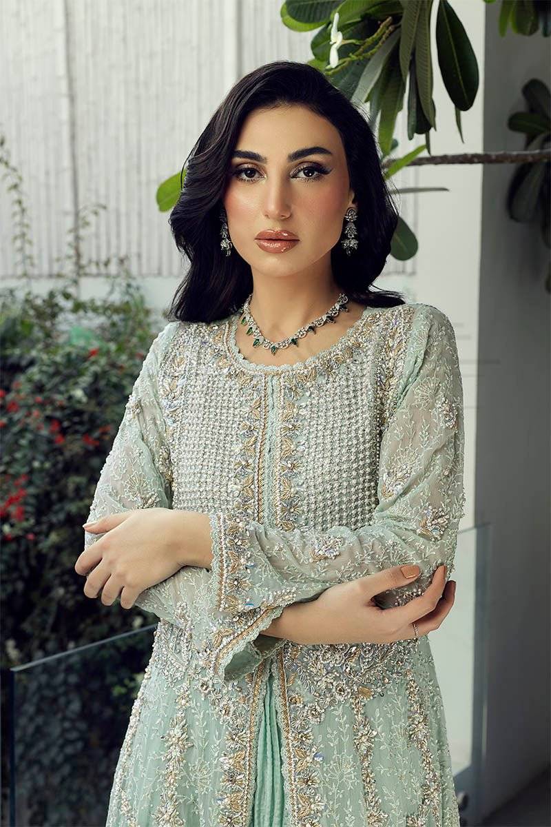 Panache | Pret | Mint Enchantress by Maria Faisal - Registered Vendor of : Panache By Mona - type : Ladies Clothes - 100% original wedding dresses