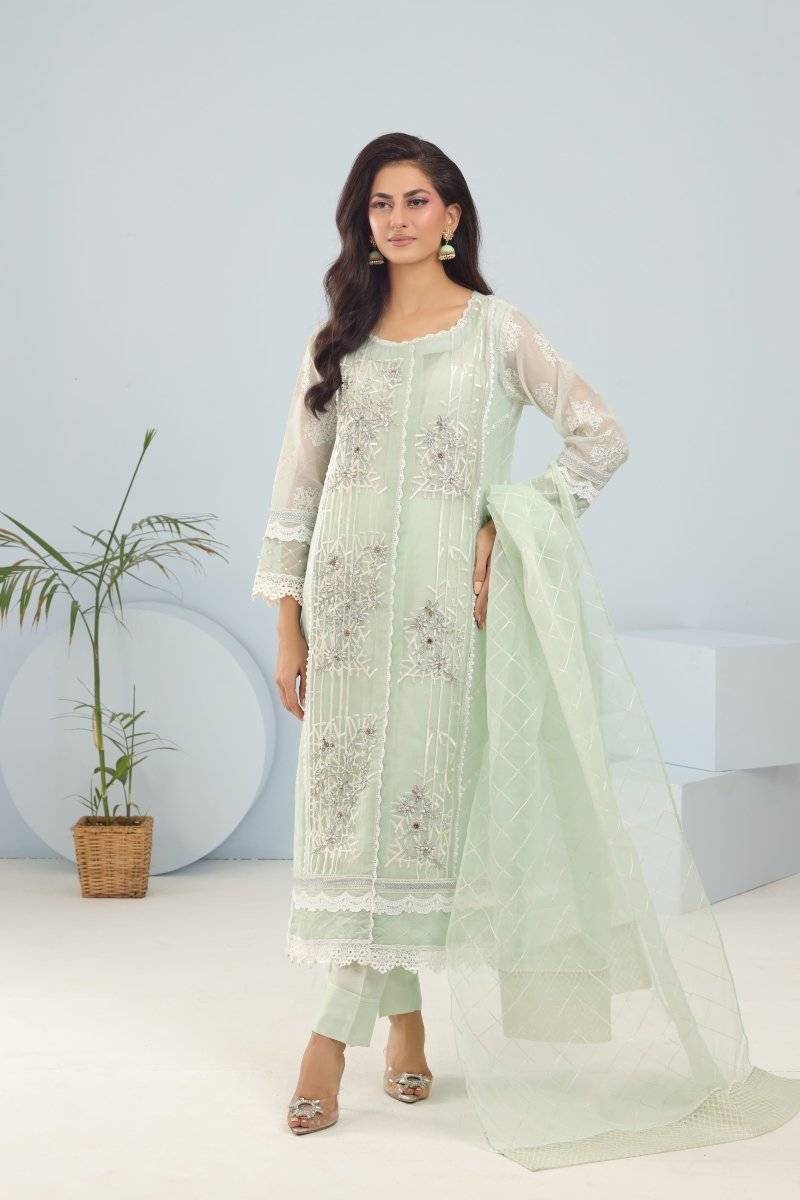 Panache | Pret | Mint Meadow by Maria Faisal - Registered Vendor of : Panache By Mona - type : Ladies Clothes - 100% original wedding dresses