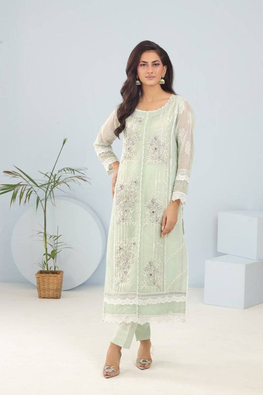 Panache | Pret | Mint Meadow by Maria Faisal - Registered Vendor of : Panache By Mona - type : Ladies Clothes - 100% original wedding dresses