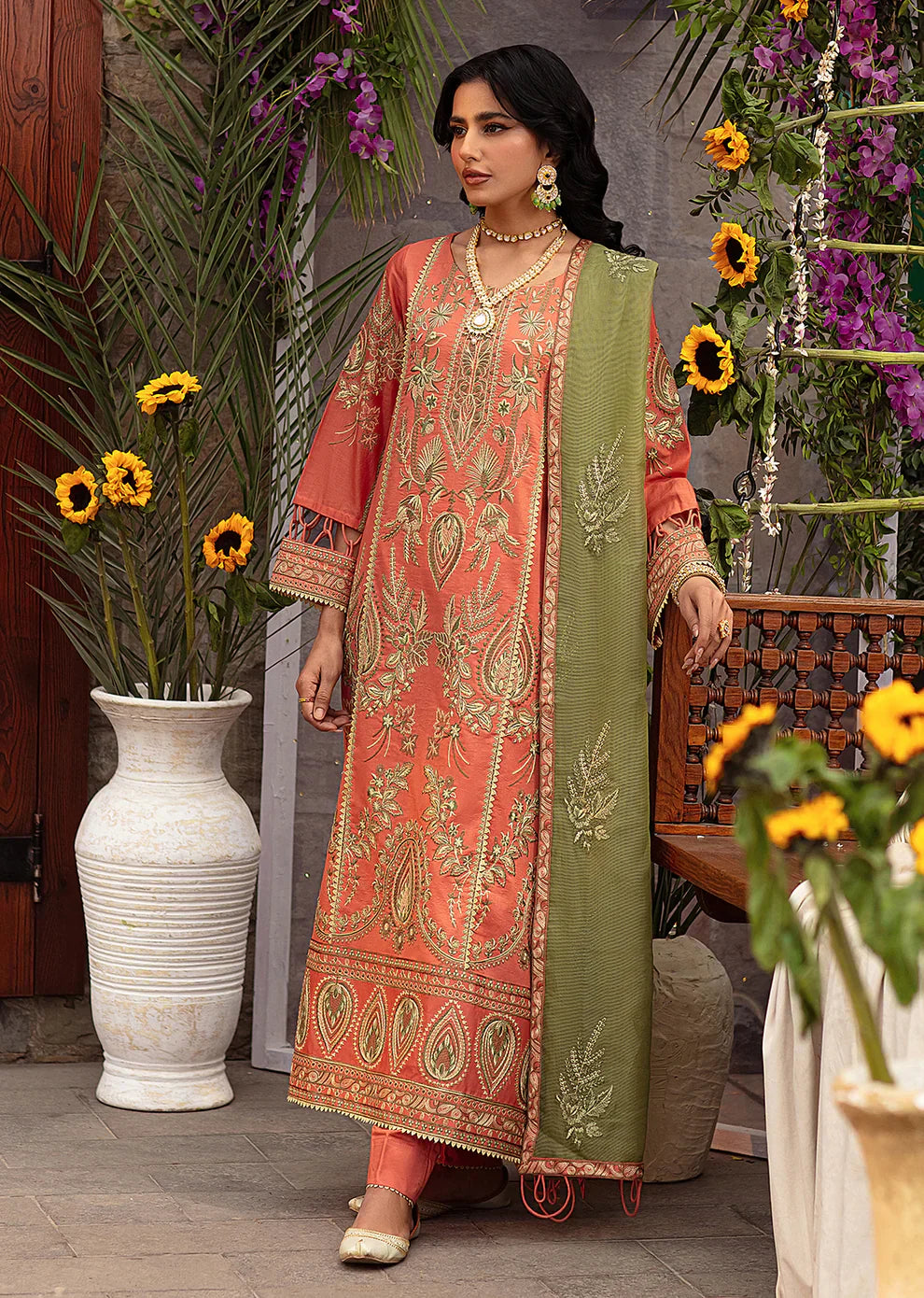 Mohagni | Muntazir Luxury Lawn 24 | CM-09 - Ladies Clothes 