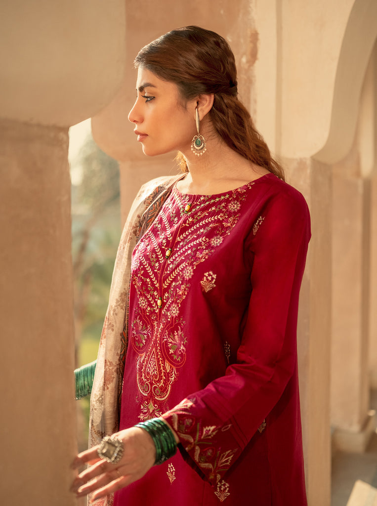 Morbagh | Lawn Collection 24 | RASPBERRY COULIS - Ladies Clothes 