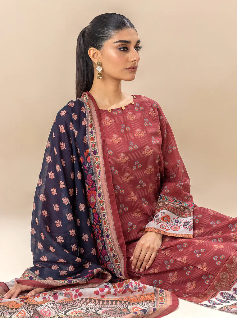 Morbagh | Lawn Collection 24 | ROYALTY RED - Ladies Clothes 